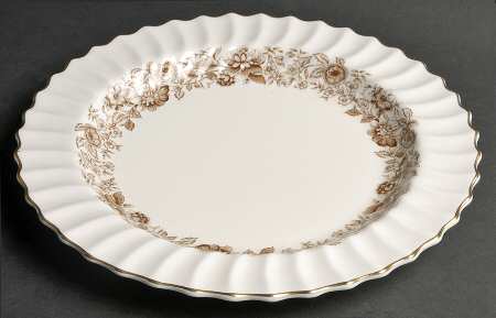 Mayfair Brown 12" Chop Plate (Round Platter)