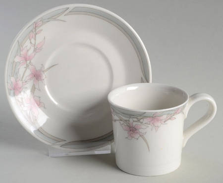 Mayfair (Lambethware) Flat Demitasse Cup & Saucer Set