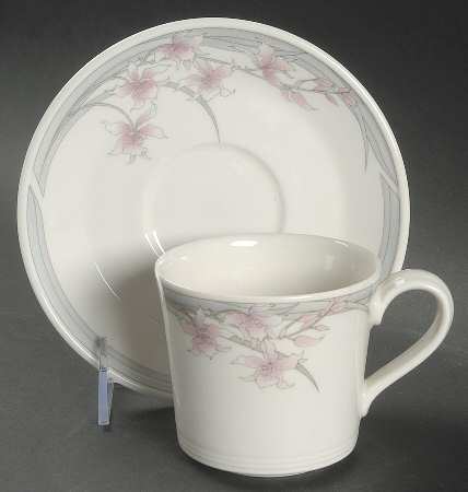 Mayfair (Lambethware) Flat Cup & Saucer Set by Royal Doulton