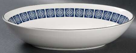 Medallion 9" Oval Vegetable Bowl