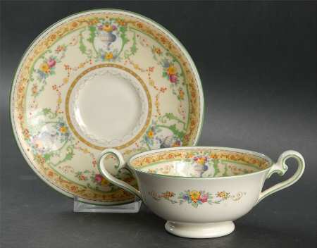The Melfont Footed Bouillon Cup & Saucer