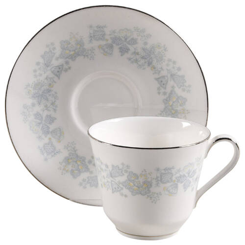Meadow Mist Flat Cup & Saucer Set by Royal Doulton