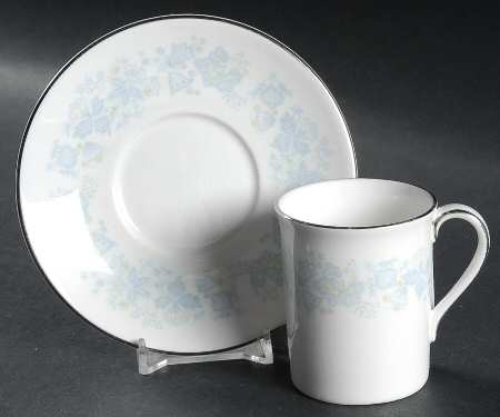 Meadow Mist Flat Demitasse Cup & Saucer Set