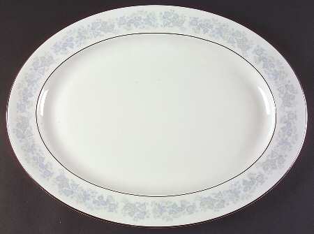 Meadow Mist 16" Oval Serving Platter