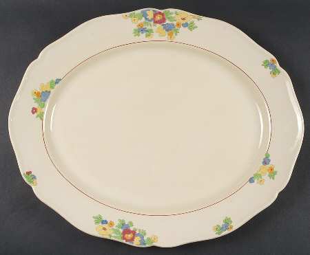 Minden 17" Oval Serving Platter