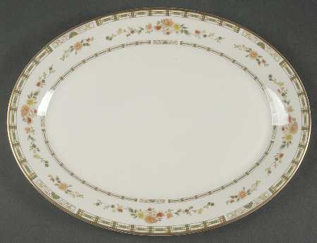 Mosaic Garden 13" Oval Serving Platter