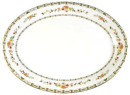 Mosaic Garden 16" Oval Serving Platter