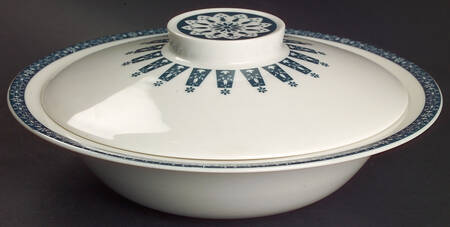 Moonstone Round Covered Vegetable
