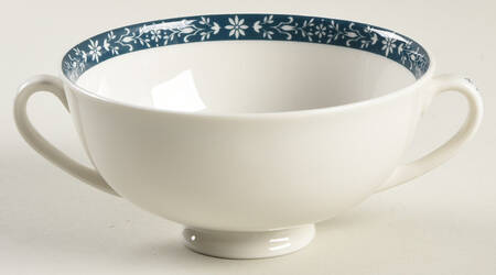 Moonstone Footed Cream Soup Bowl