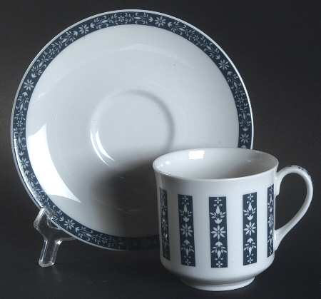 Moonstone Flat Cup & Saucer Set