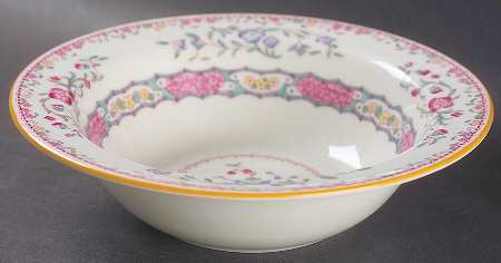 Morella Pink Rim Cereal Bowl