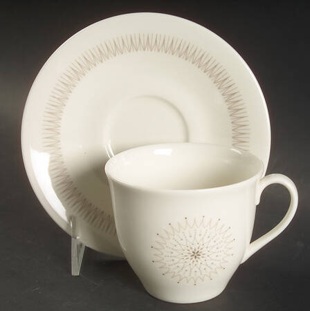 Morning Star Flat Cup & Saucer Set