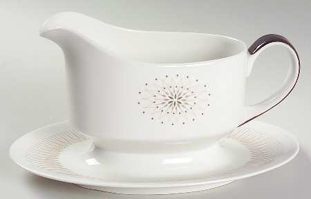 Morning Star Gravy Boat with Attached Underplate