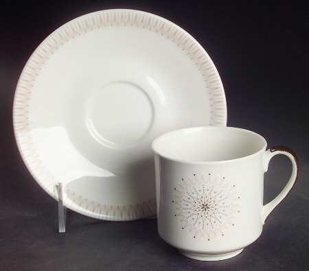 Morning Star Flat Cup & Saucer Set