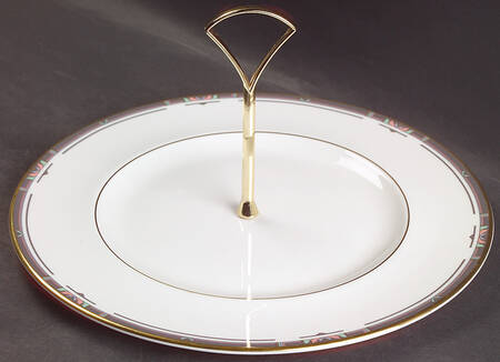 Musicale Round Serving Plate with Handle (DP)