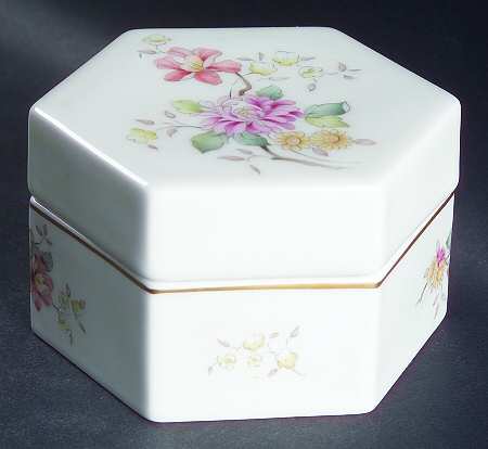 Mystic Dawn Pink Hexagonal Box & Lid