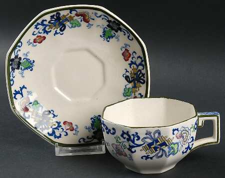 Nankin Flat Cup & Saucer Set