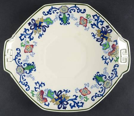 Nankin Octagonal Handled Cake Plate