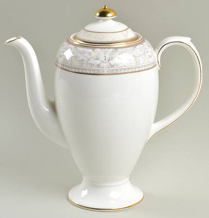 Naples (Gold Trim) Coffee Pot & Lid