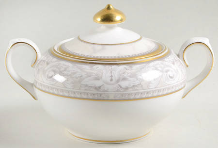 Naples (Gold Trim) Sugar Bowl & Lid
