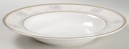 Naples (Gold Trim) Large Rim Soup Bowl