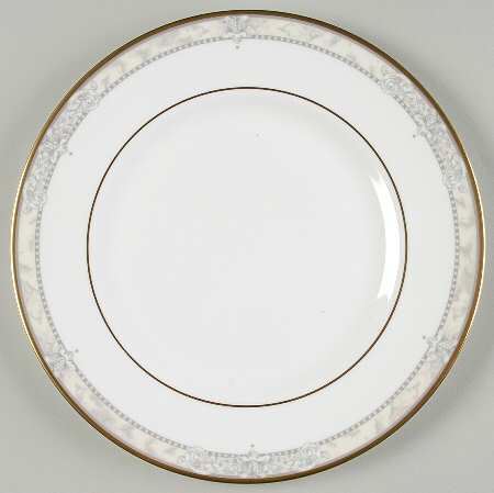 Naples (Gold Trim) Luncheon Plate