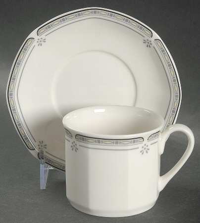 Newport Flat Cup & Saucer Set