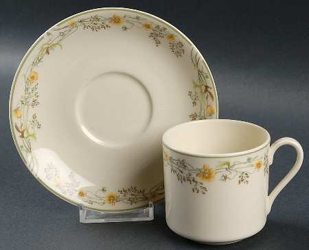 Nicole Flat Demitasse Cup & Saucer Set