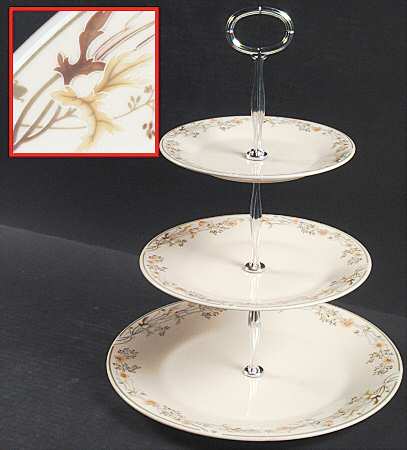 Nicole 13 7/8"-14 1/4" 3-Tiered Serving Tray(DP,SP,BB) HC