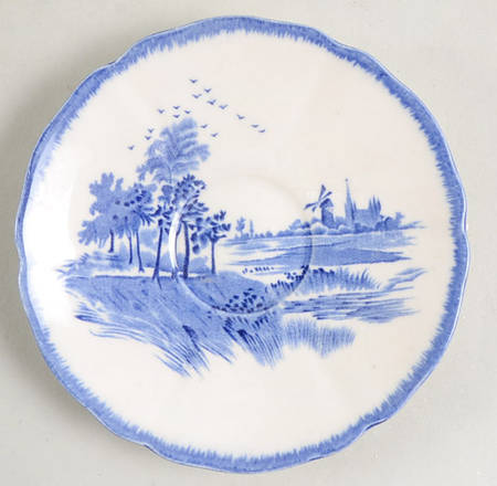 Norfolk Blue (D6294, Scalloped) Saucer for Demitasse Cup