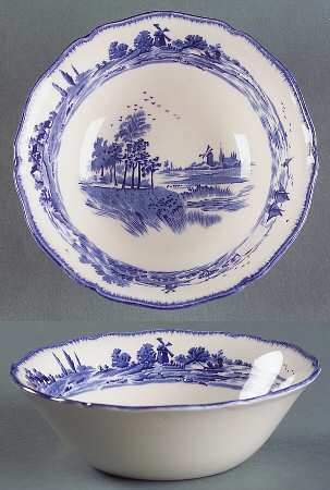 Norfolk Blue (D6294, Scalloped) Coupe Cereal Bowl