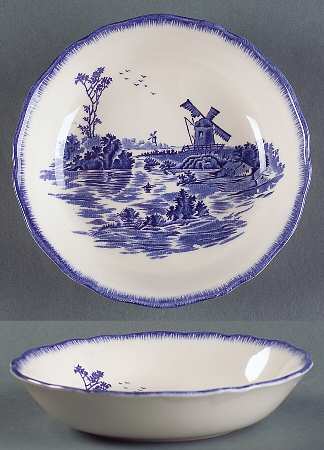 Norfolk Blue (D6294, Scalloped) Fruit/Dessert (Sauce) Bowl