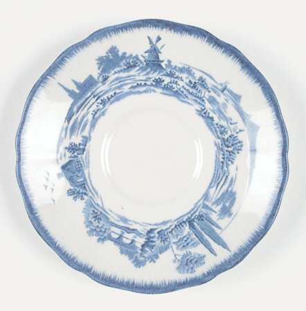 Norfolk Blue (D6294, Scalloped) Saucer