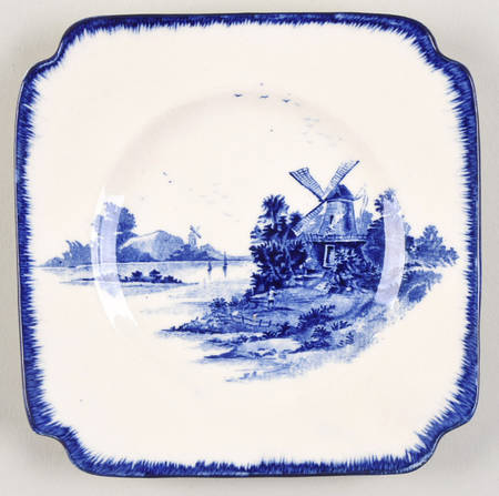Norfolk Blue (Multisided) Square Bread & Butter Plate