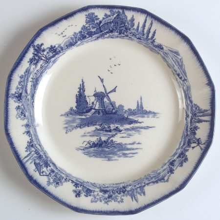 Norfolk Blue (Multisided) Dinner Plate