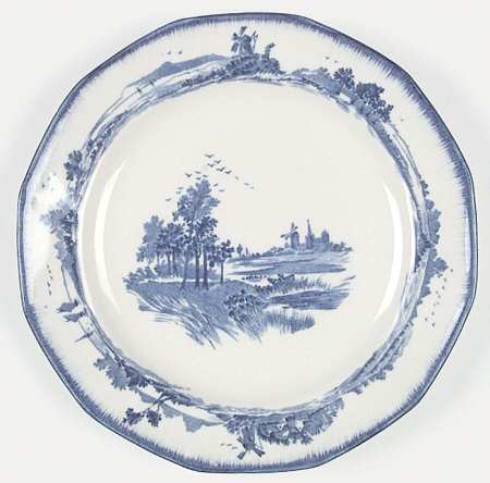 Norfolk Blue (Multisided) Salad Plate