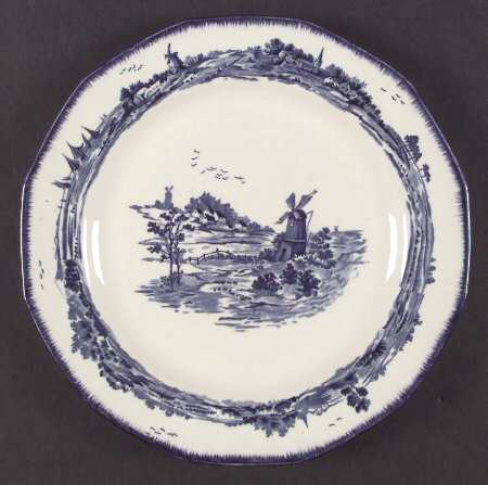 Norfolk Blue (Multisided) Dinner Plate