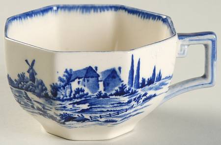 Norfolk Blue (Multisided) Flat Cup