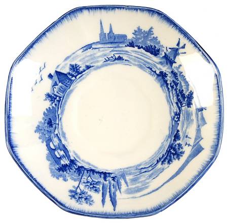Norfolk Blue (Multisided) Saucer