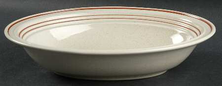 Nutmeg 10" Oval Vegetable Bowl