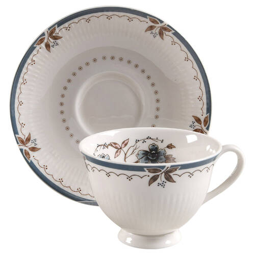 Old Colony Footed Cup & Saucer Set