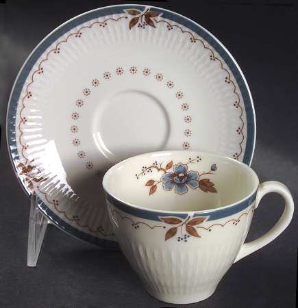 Old Colony Flat Demitasse Cup & Saucer Set