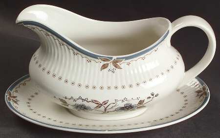 Old Colony Gravy Boat & Underplate by Royal Doulton