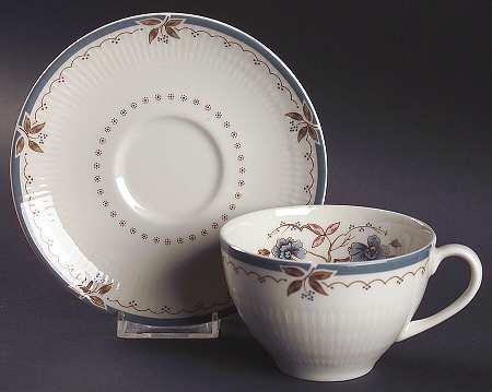 Old Colony Flat Cup & Saucer Set