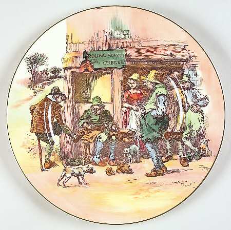Old English Coaching Scenes Dinner Plate