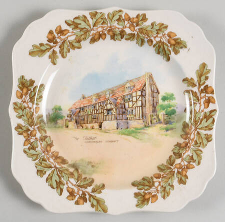 Old English Inns Square Salad Plate