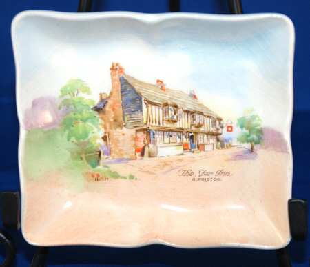 Old English Inns 4" Rectangular Tray
