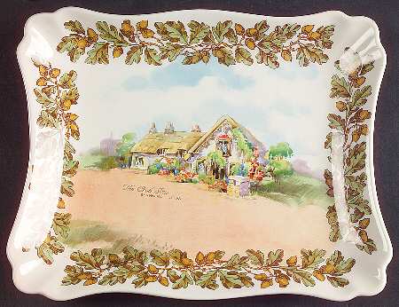 Old English Inns Rectangular Tray