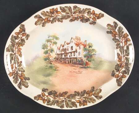 Old English Inns 11" Oval Serving Platter
