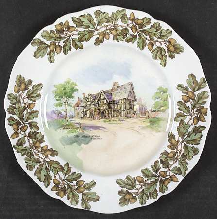 Old English Inns Dinner Plate